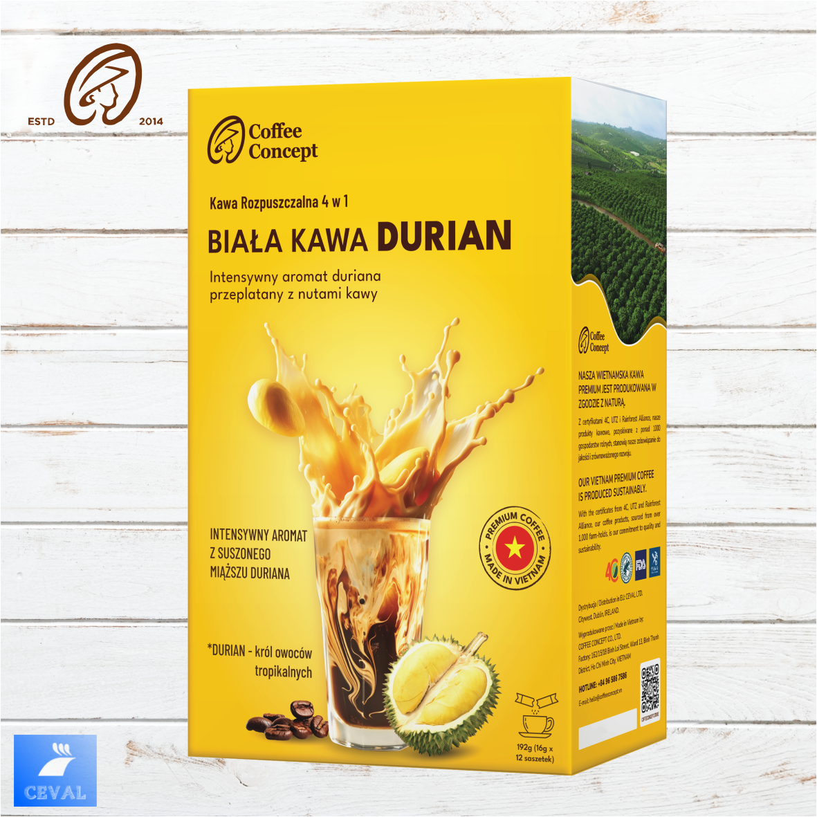 DURIAN - white coffee 4 in 1